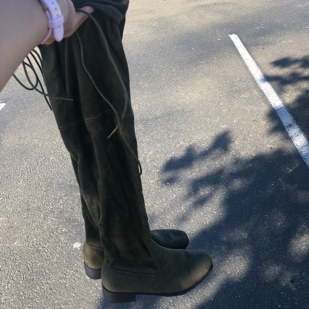 Green Boots size 7woman